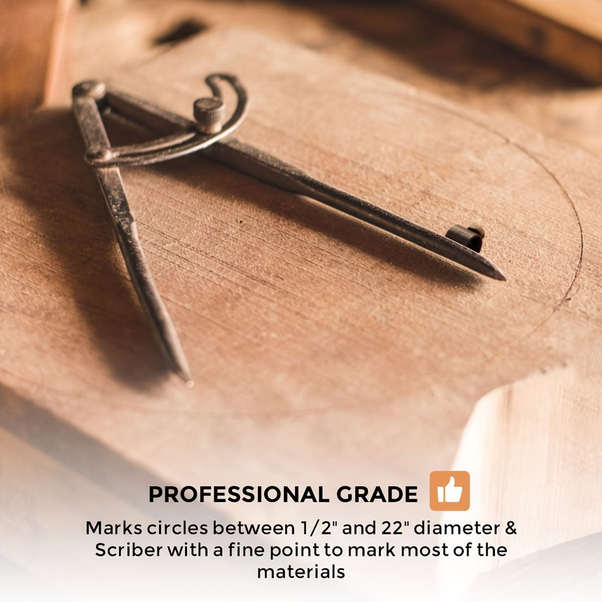 Professional Compass Carbon Steel Drawing Tool for Math Engineering