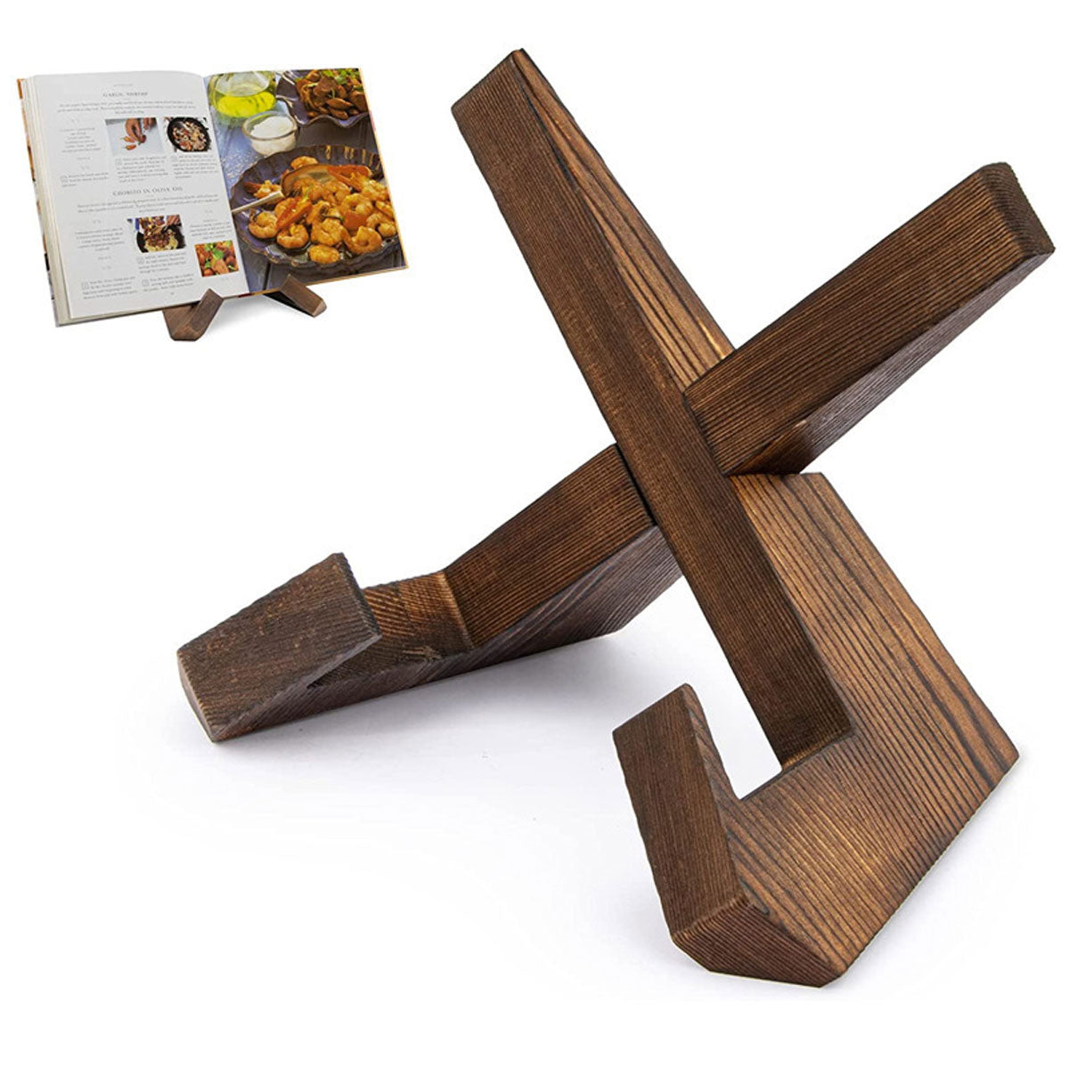 Solid Wood Display Stand for Books and Menus