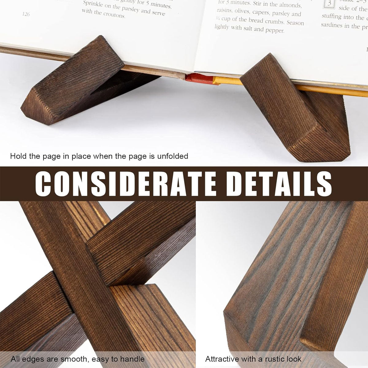 Solid Wood Display Stand for Books and Menus