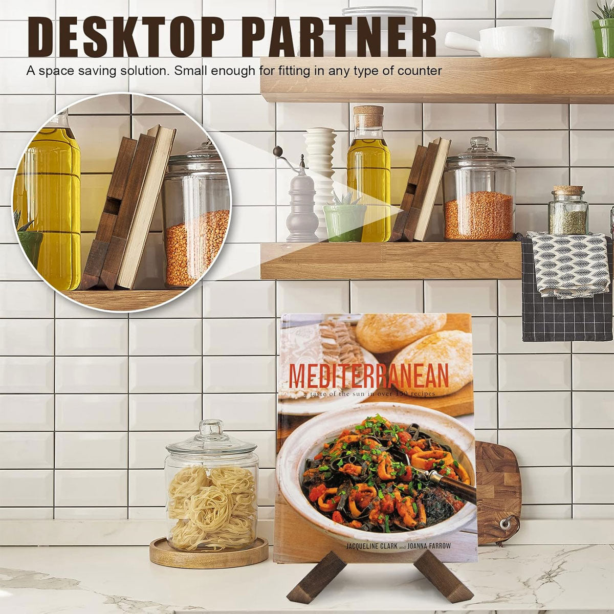 Solid Wood Display Stand for Books and Menus