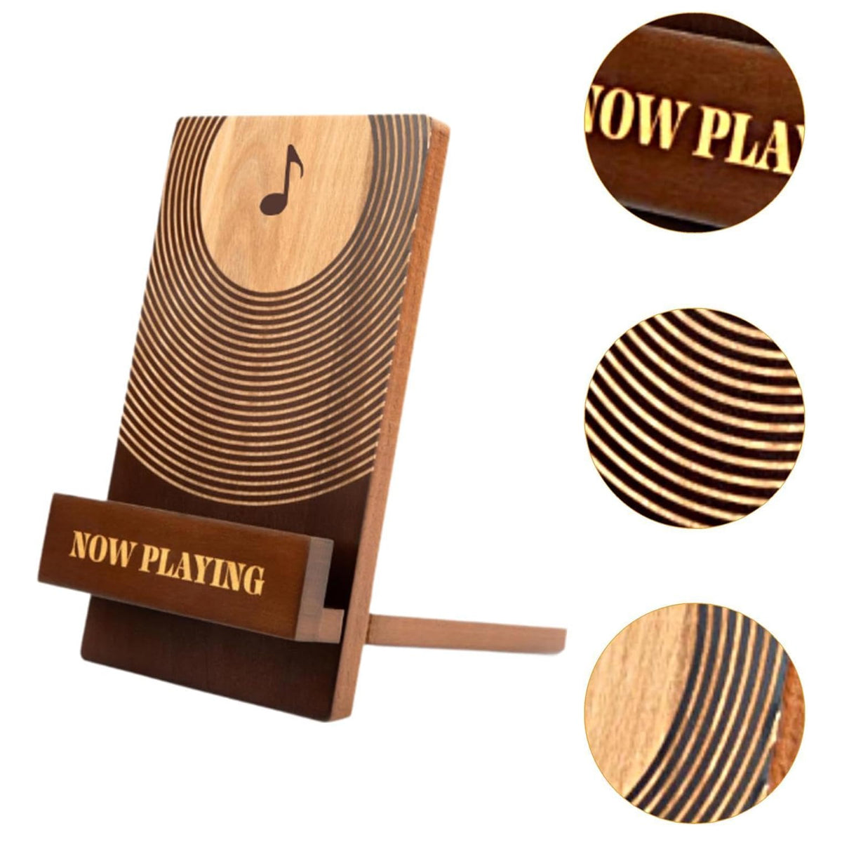 Solid Pine Wood Vinyl Record Storage Display Rack