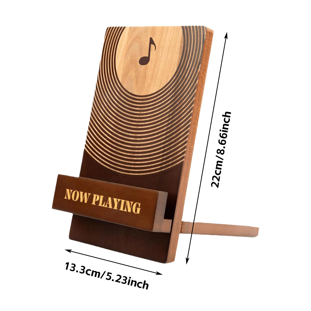 Solid Pine Wood Vinyl Record Storage Display Rack