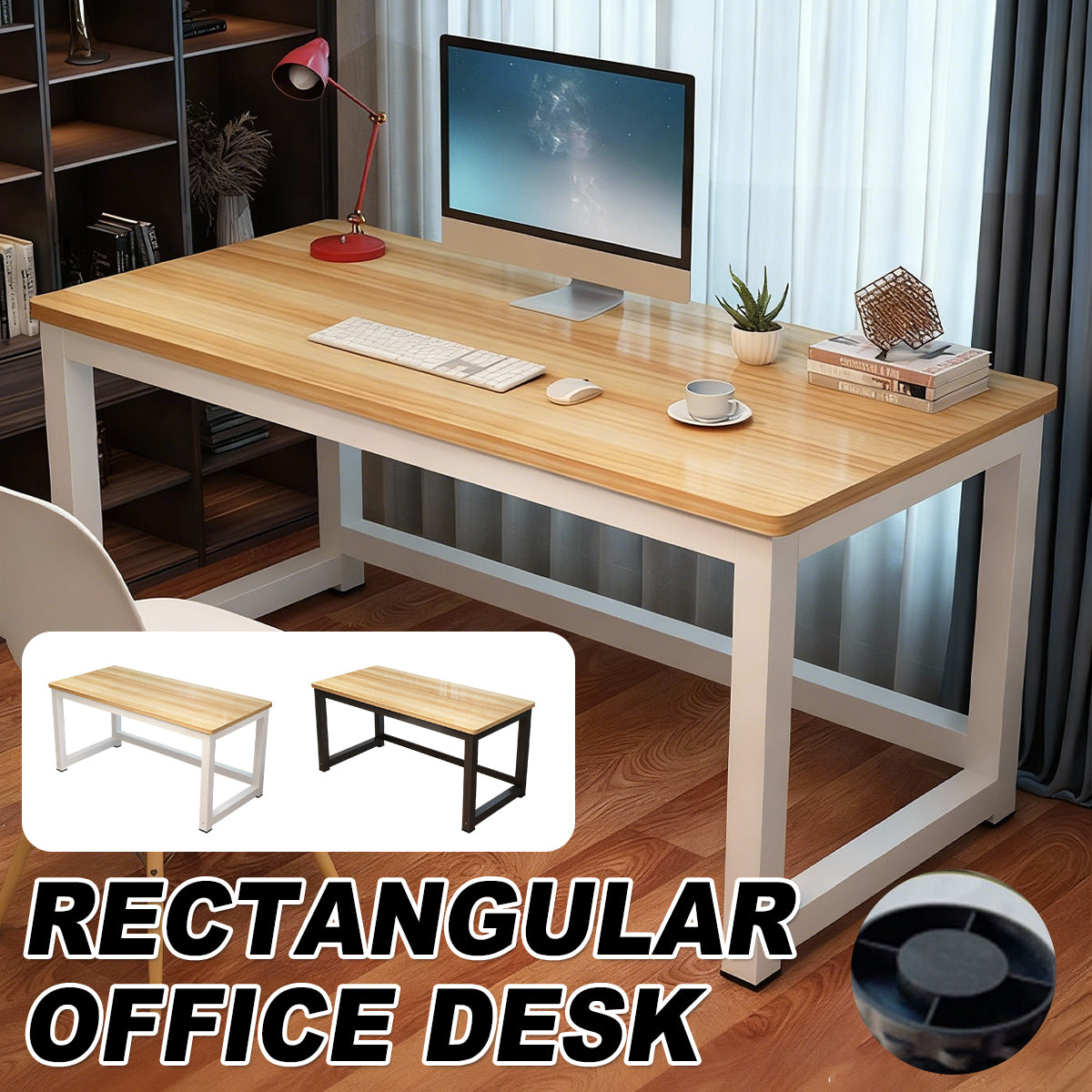 Simple Computer Desk Steel Frame for Home Office