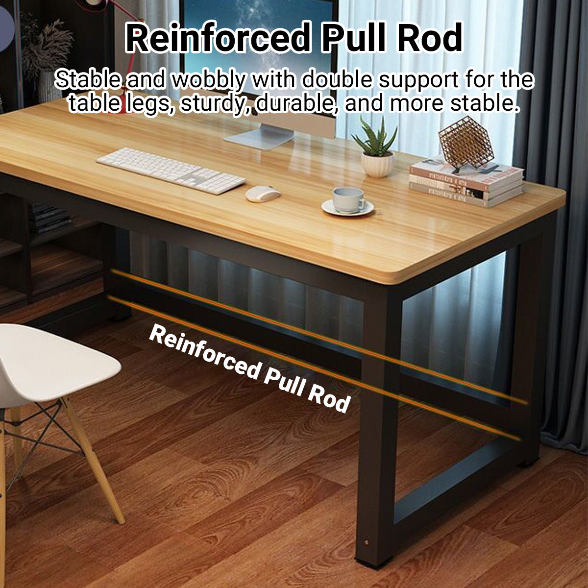 Simple Computer Desk Steel Frame for Home Office
