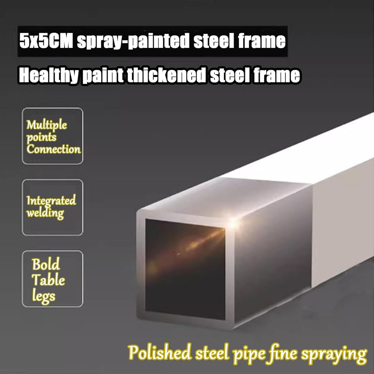 Simple Computer Desk Steel Frame for Home Office