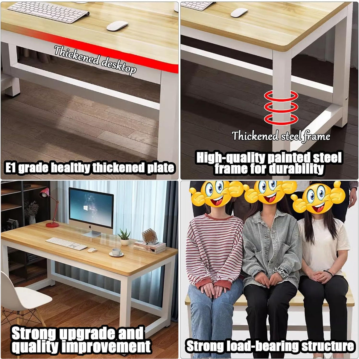 Simple Computer Desk Steel Frame for Home Office