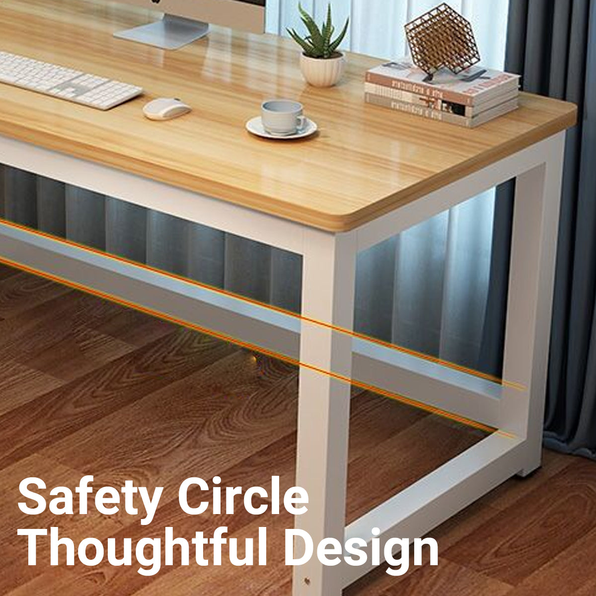 Simple Computer Desk Steel Frame for Home Office