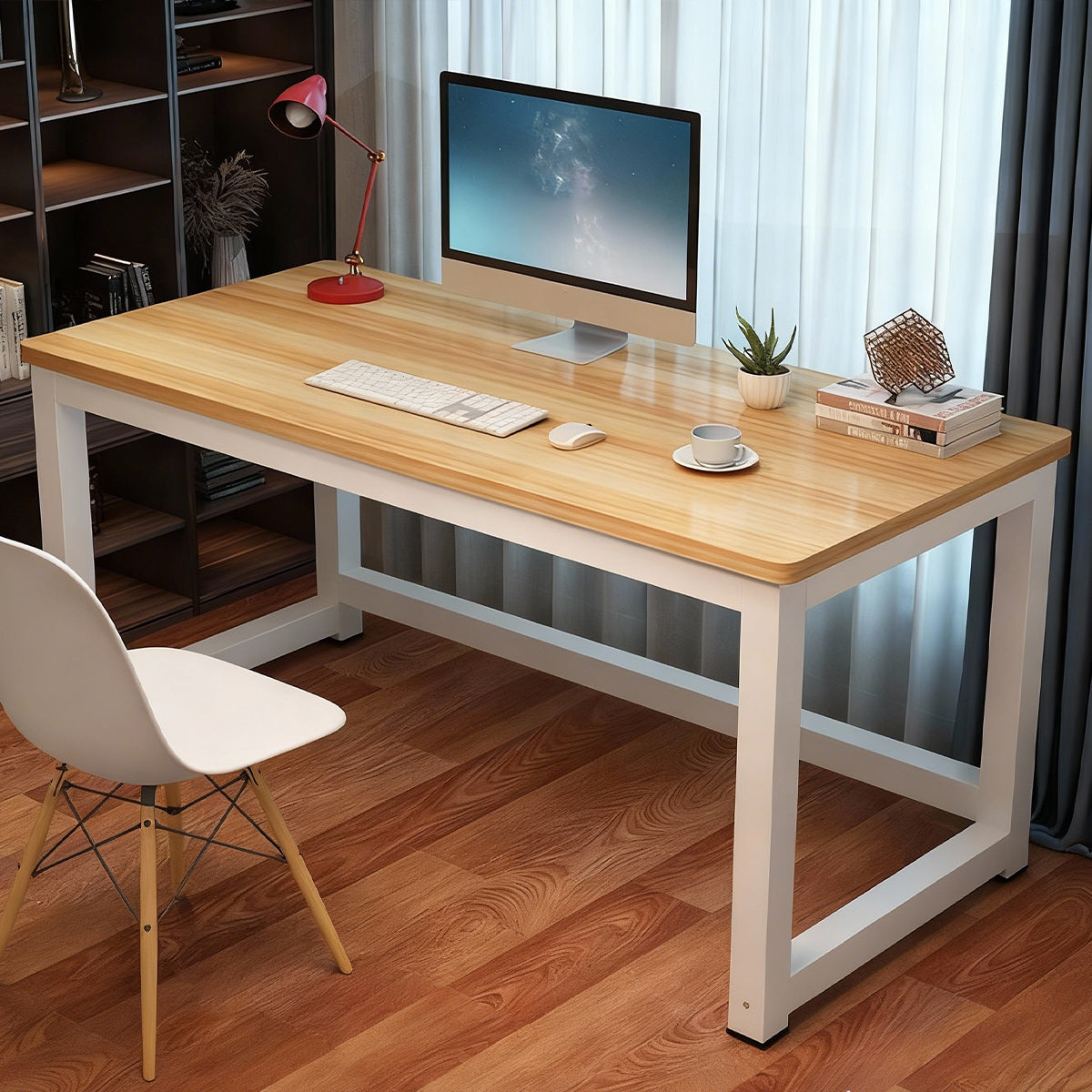 Simple Computer Desk Steel Frame for Home Office