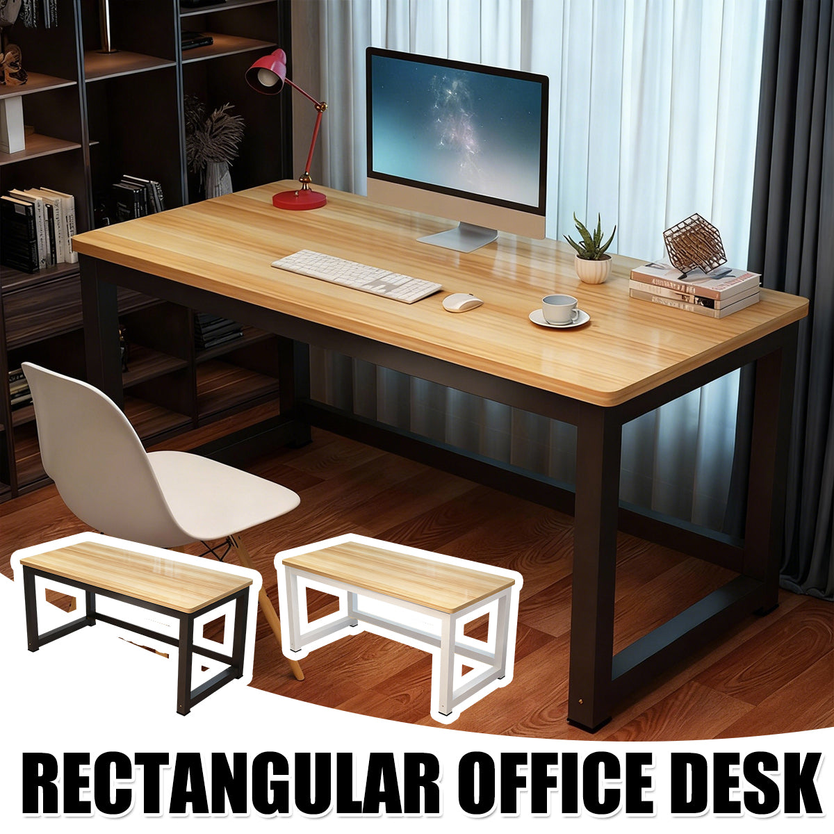 Simple Computer Desk Steel Frame for Home Office