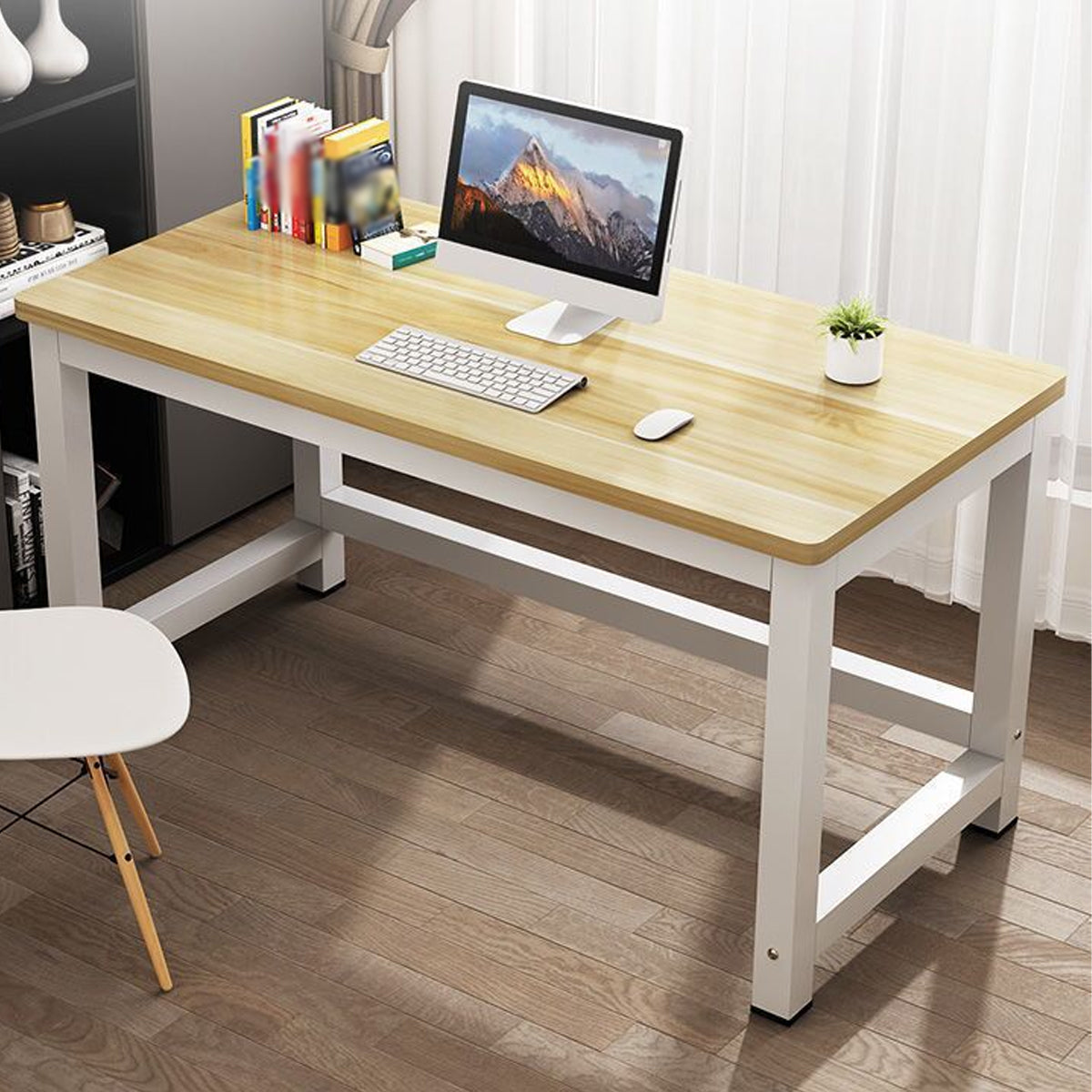 Simple Computer Desk Steel Frame for Home Office