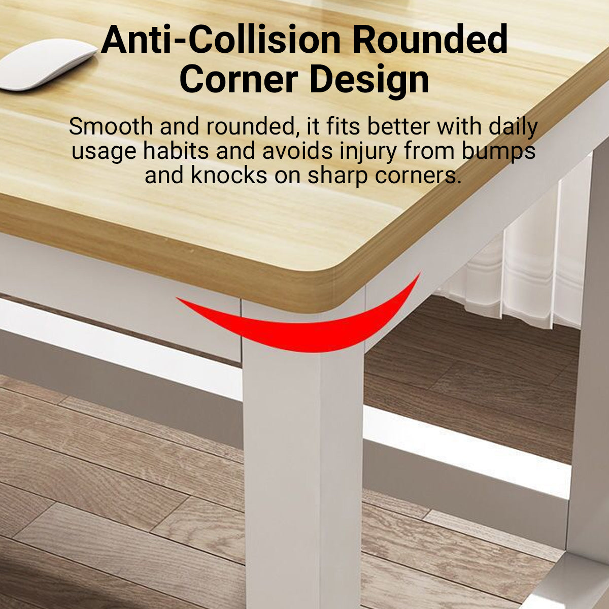 Simple Computer Desk Steel Frame for Home Office