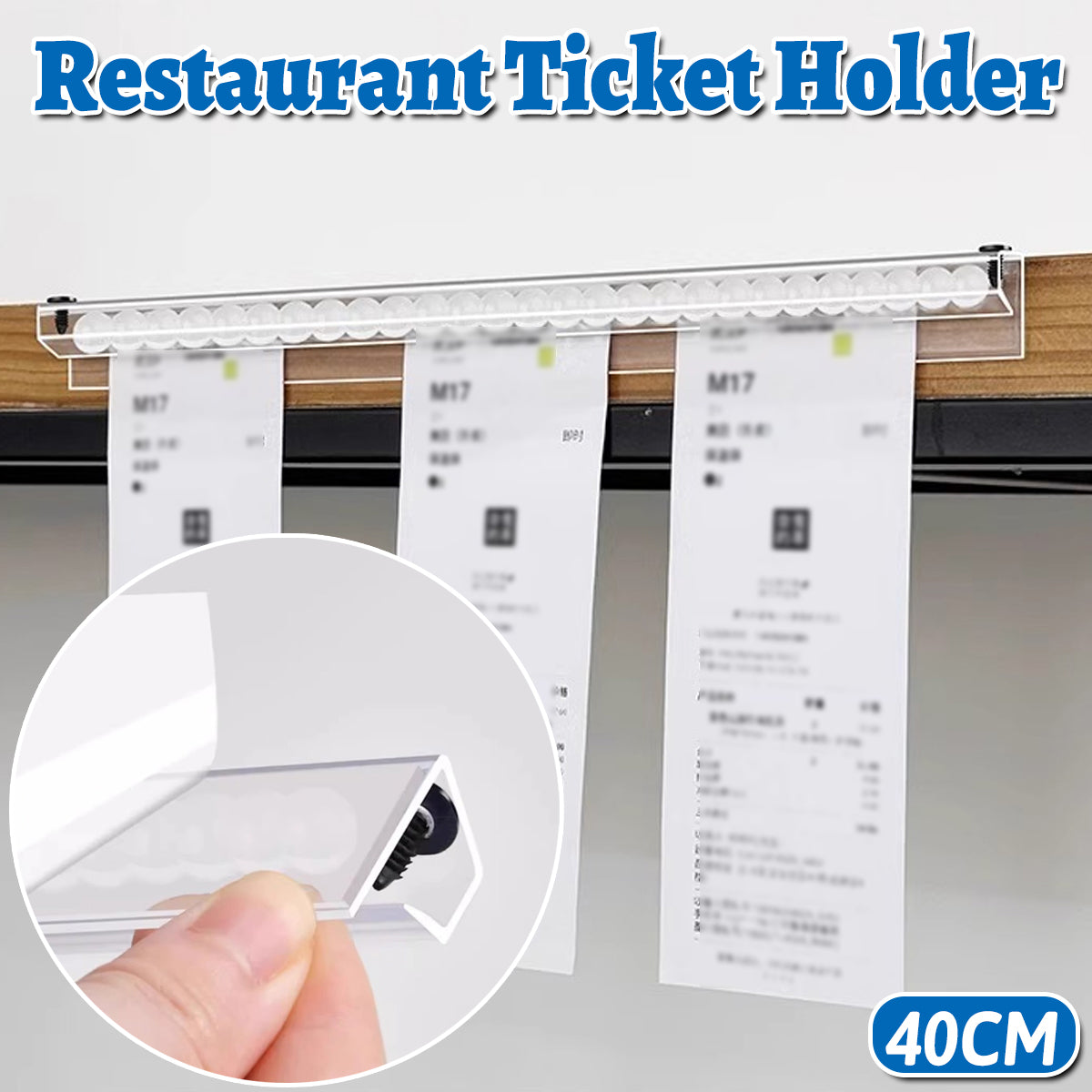 40cm Order Ticket Rack for Restaurant and Cafe