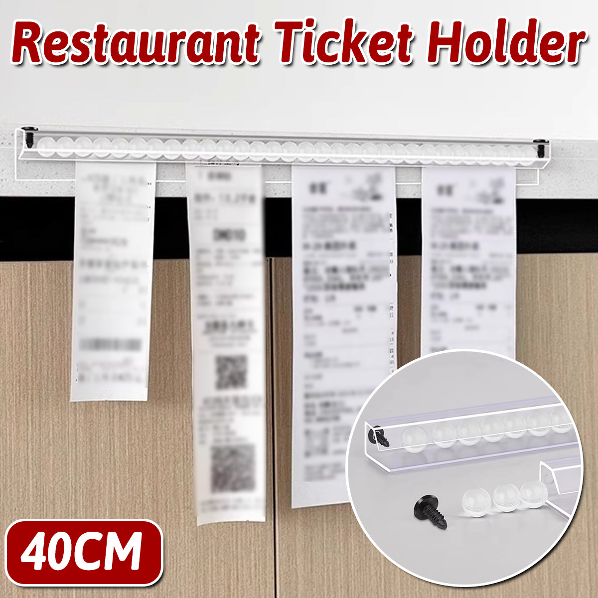 40cm Order Ticket Rack for Restaurant and Cafe