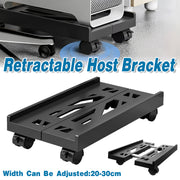 Retractable Computer Tower Stand with Wheels