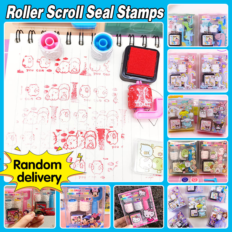 5 Pcs Inking Rubber Stamp Roller Set for DIY Scrapbooking Crafts