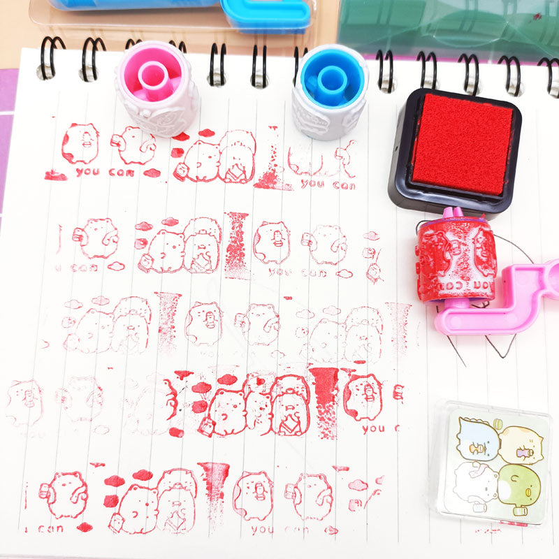 5 Pcs Inking Rubber Stamp Roller Set for DIY Scrapbooking Crafts