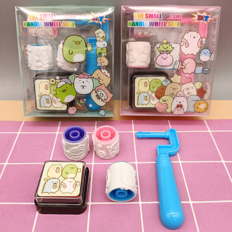 5 Pcs Inking Rubber Stamp Roller Set for DIY Scrapbooking Crafts