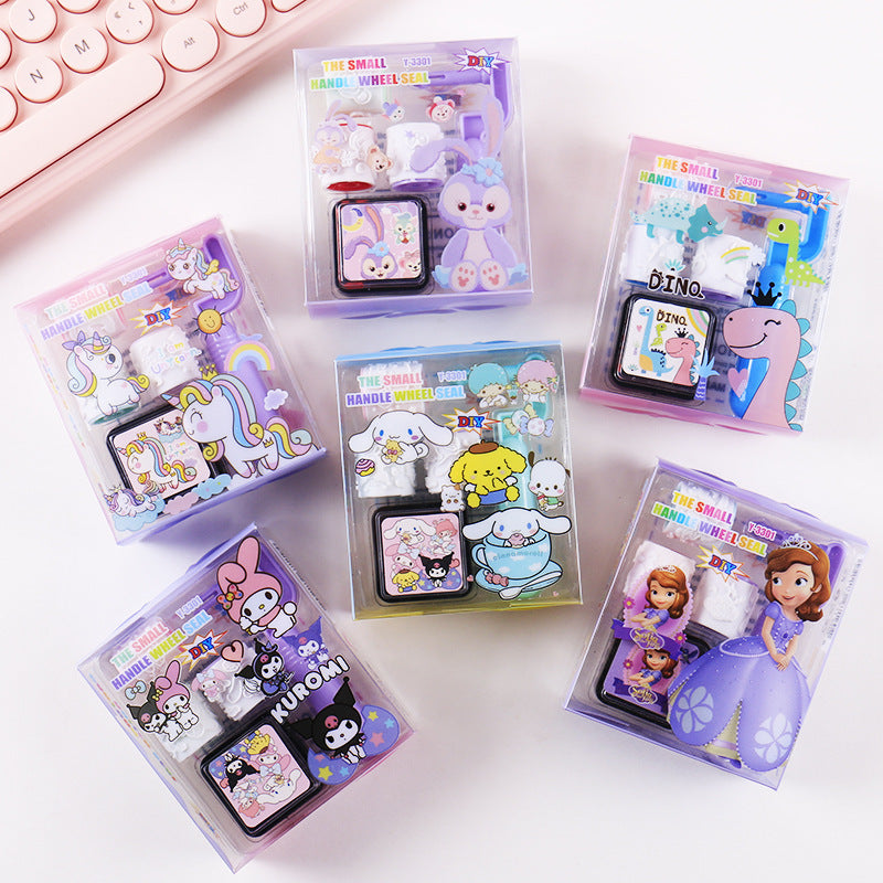 5 Pcs Inking Rubber Stamp Roller Set for DIY Scrapbooking Crafts