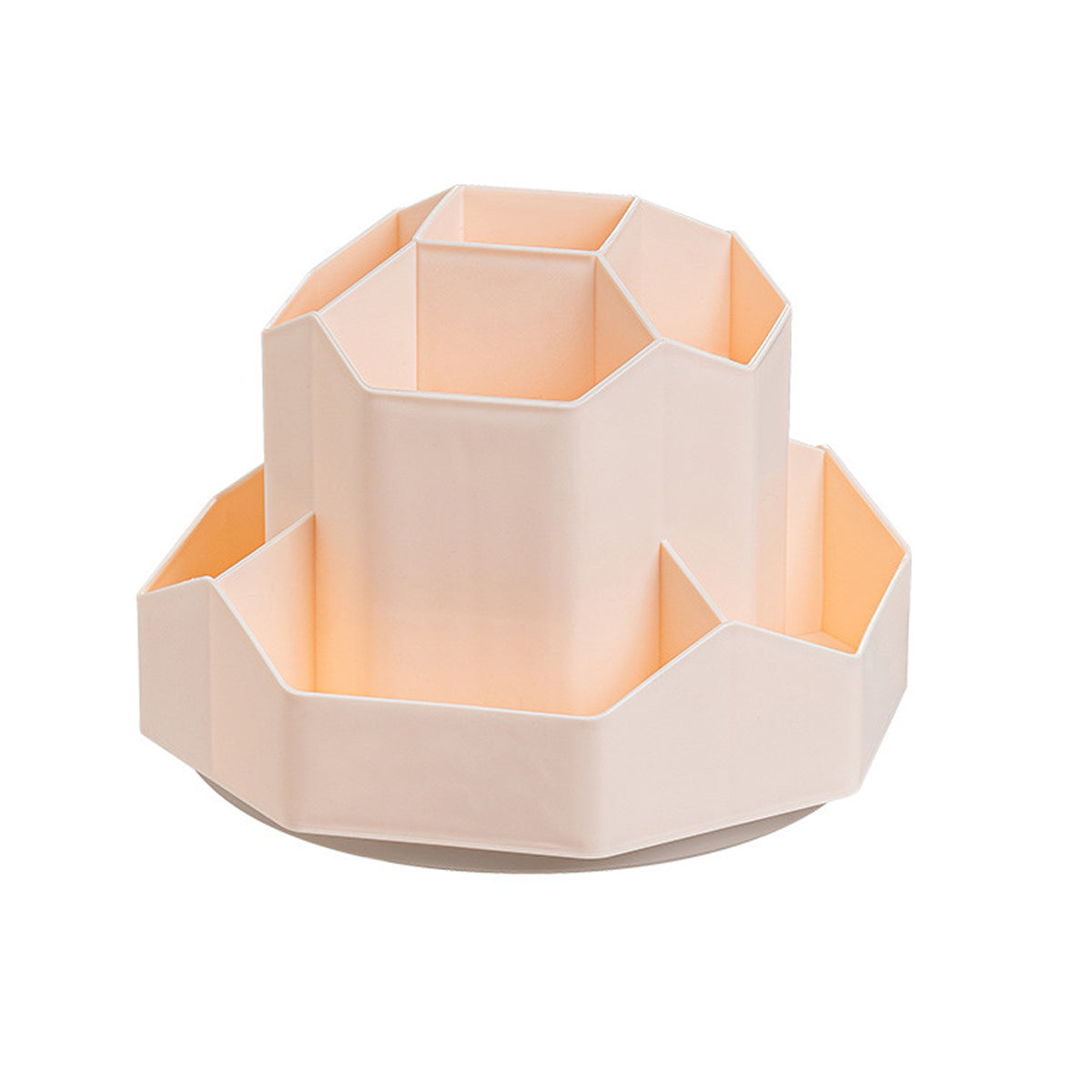 360° Rotating Pen Holder Large Capacity 9-Compartment Plastic