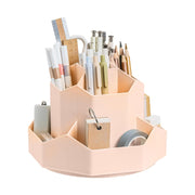 360° Rotating Pen Holder Large Capacity 9-Compartment Plastic