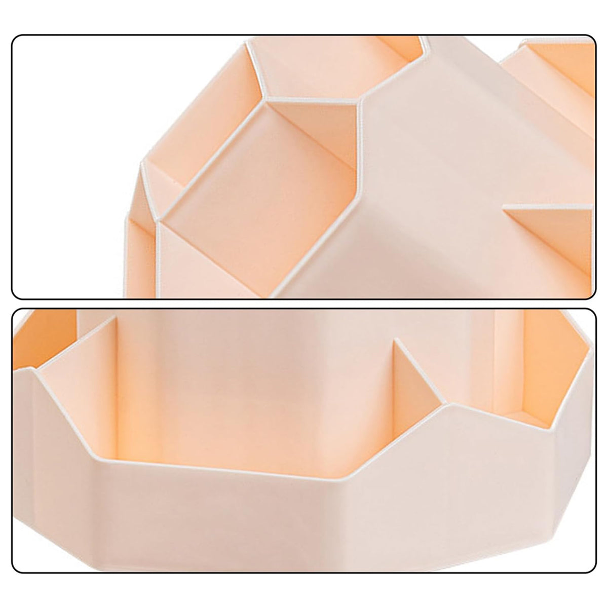 360° Rotating Pen Holder Large Capacity 9-Compartment Plastic