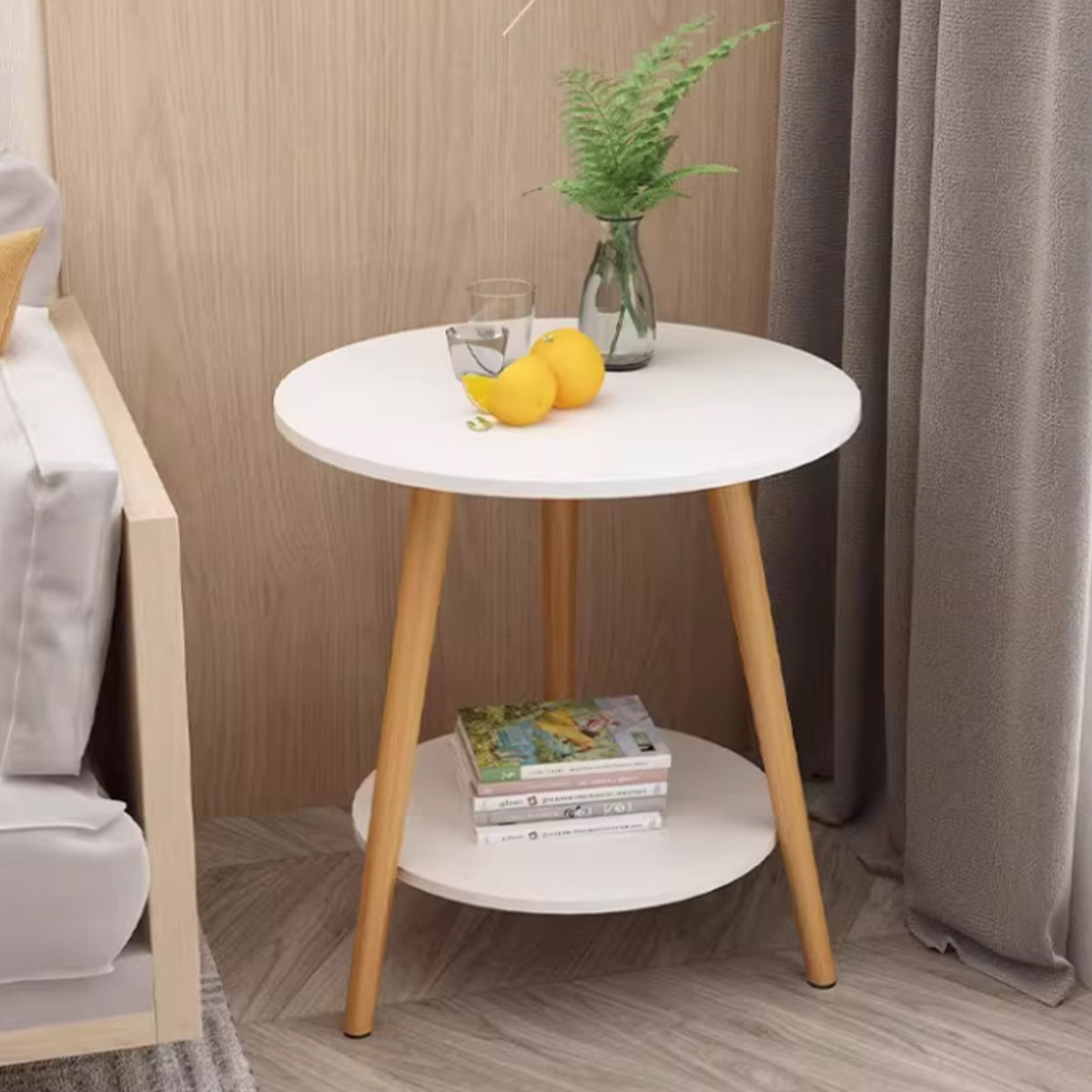 Minimalist Double Layer Sofa Side End Table