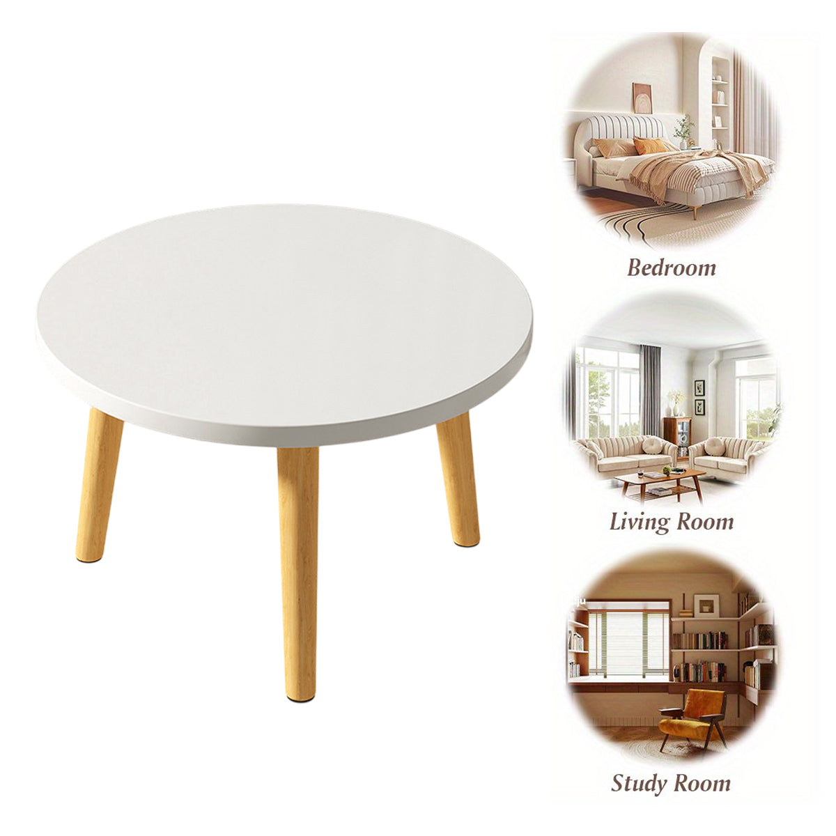 Mini Round Low Accent Side Table