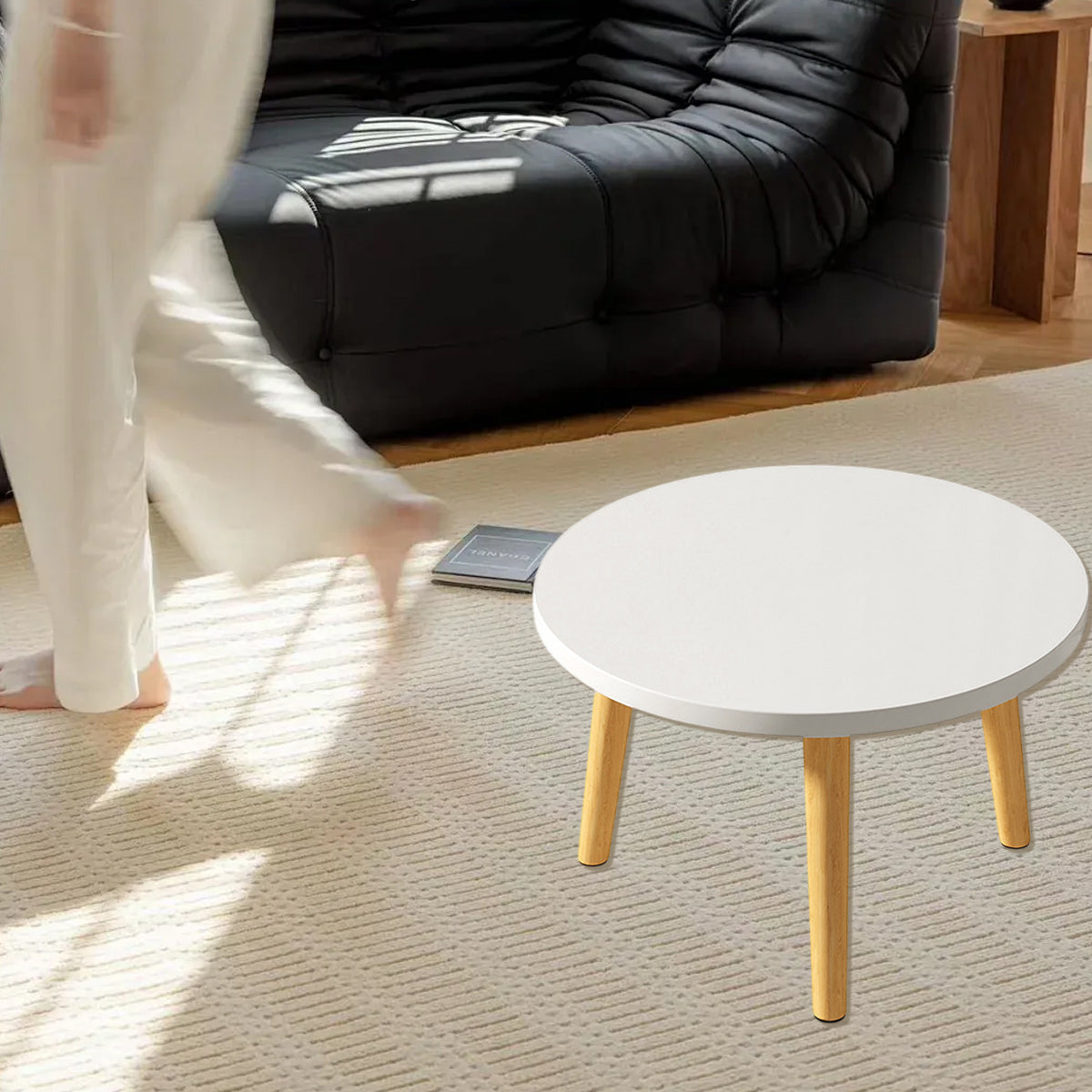 Mini Round Low Accent Side Table