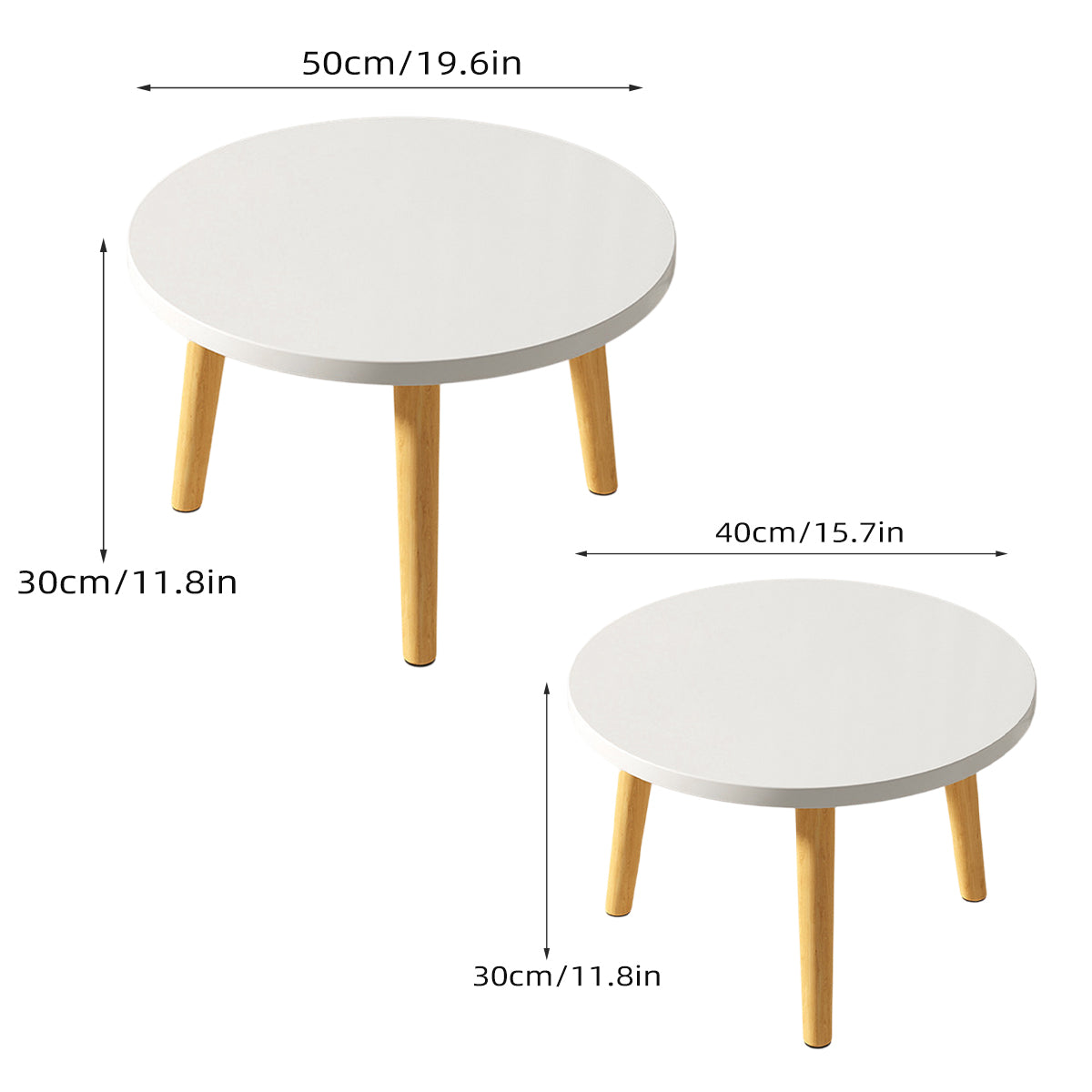 Mini Round Low Accent Side Table