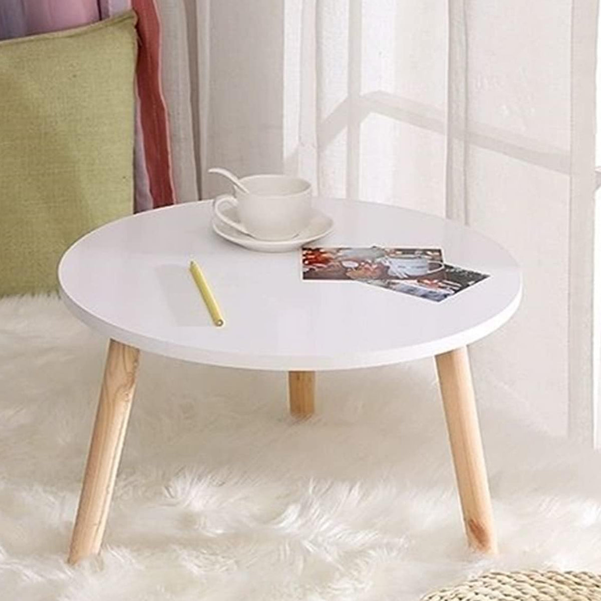 Mini Round Low Accent Side Table