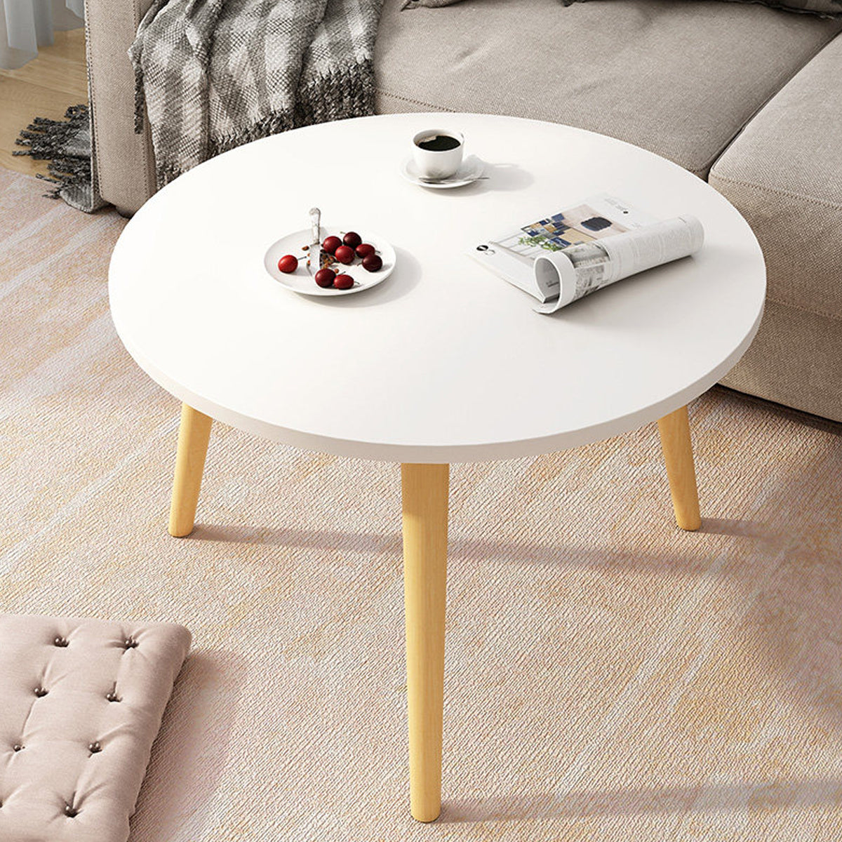 Mini Round Low Accent Side Table