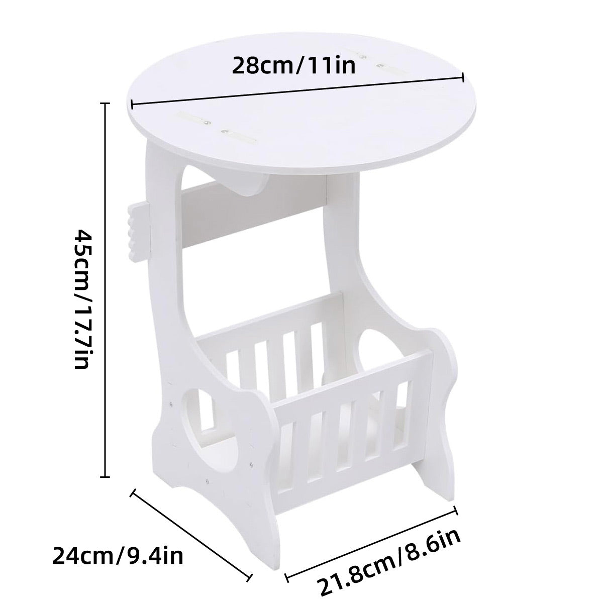 Mini Round Coffee Table Modern Sofa Side Table