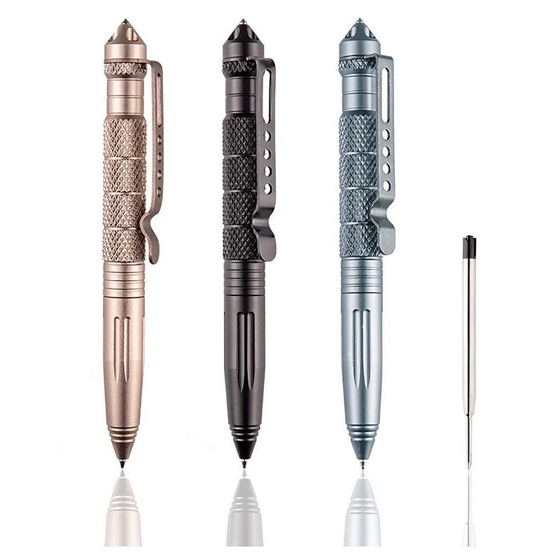 Multi-Function Aluminum Pen with Diamond Grip for Office and Outdoor