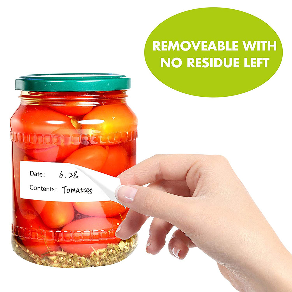 500 Pcs Food Storage Date Content Labels Removable Paper Roll