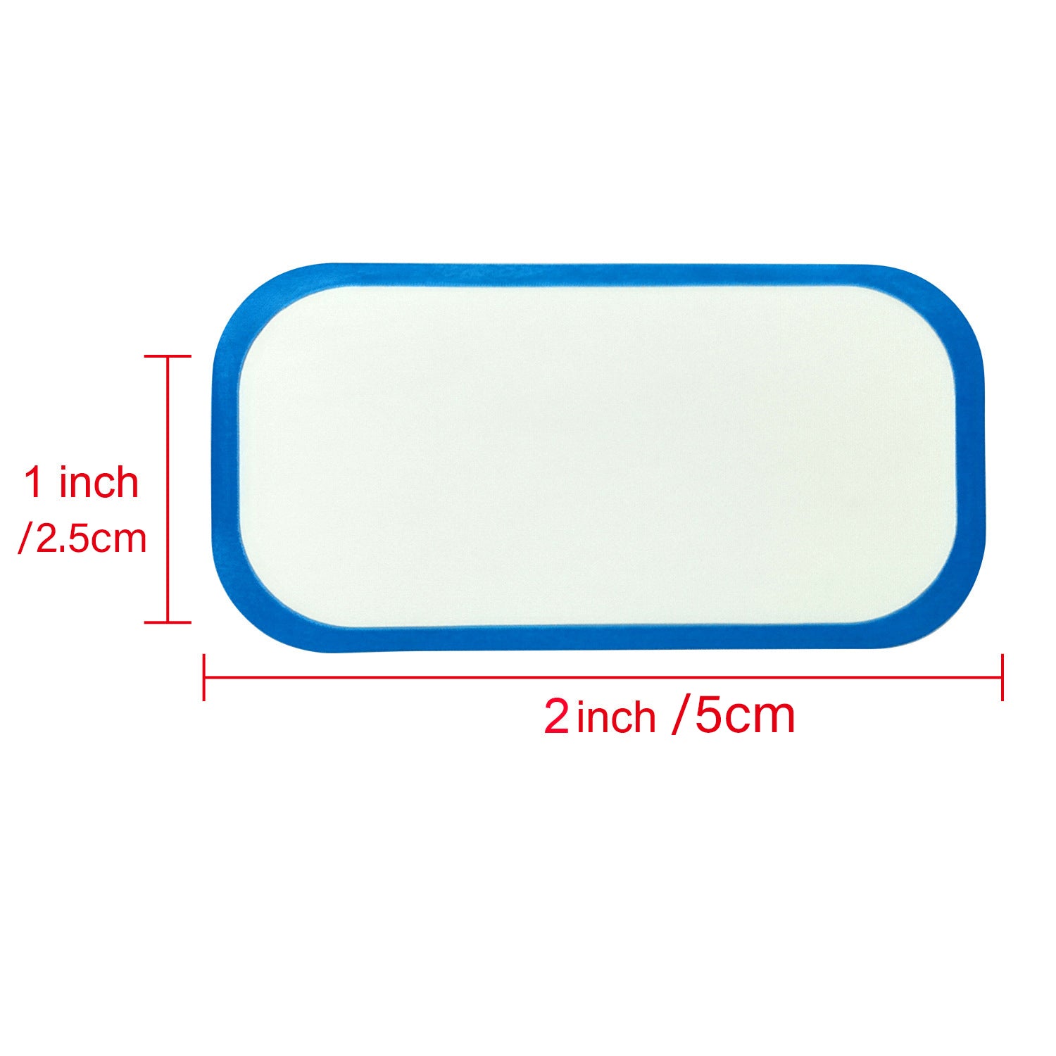 300 Pcs Food Labels Blank Dissolvable Strong Adhesive White