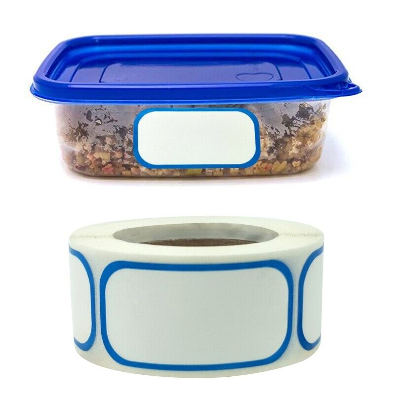 300 Pcs Food Labels Blank Dissolvable Strong Adhesive White