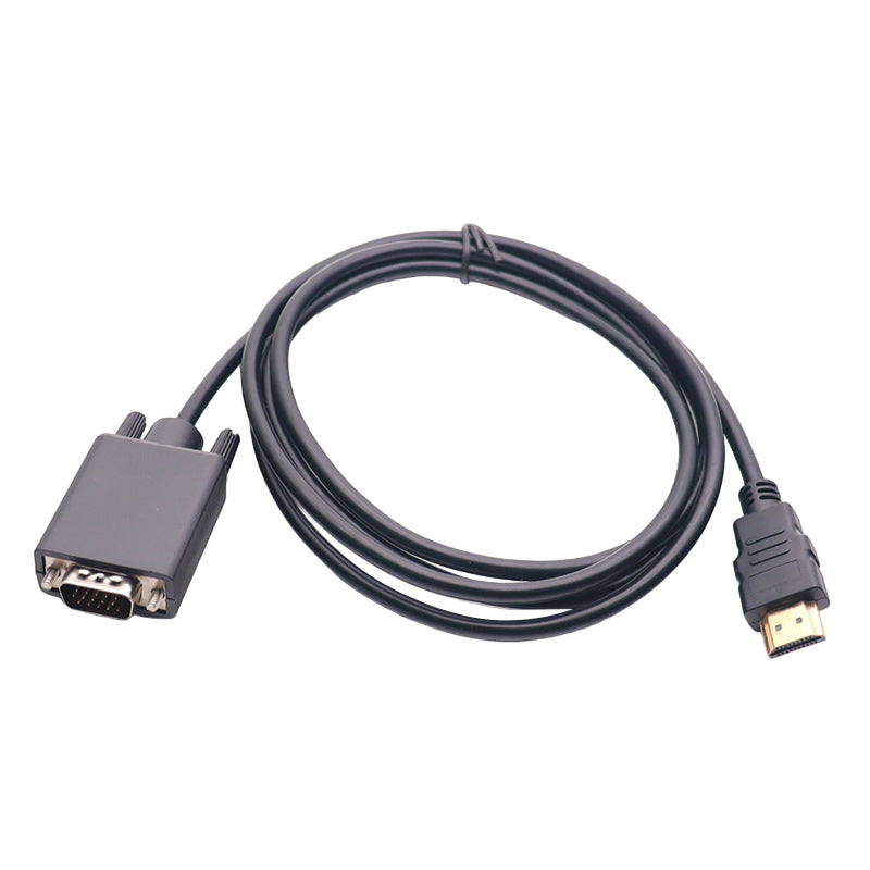 1.8m Gold-Plated HDMI to VGA Adapter Cable 1080P