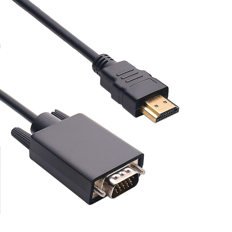 1.8m Gold-Plated HDMI to VGA Adapter Cable 1080P