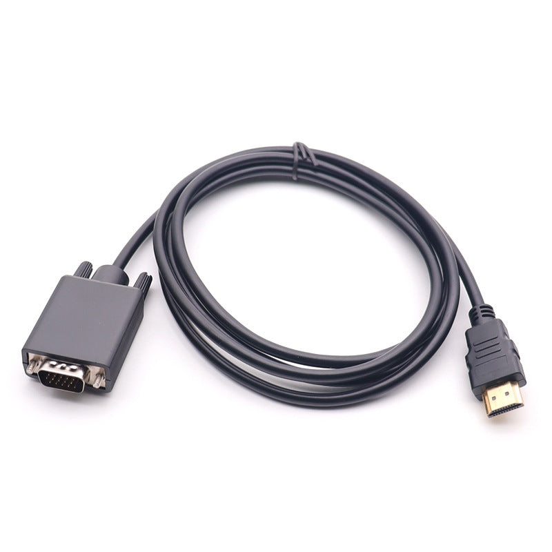 1.8m Gold-Plated HDMI to VGA Adapter Cable 1080P