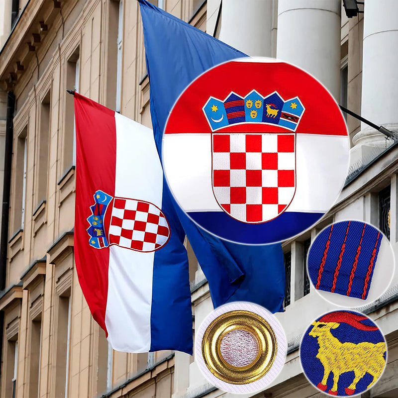 Large Croatia Flag 90cm x 150cm Polyester Banner