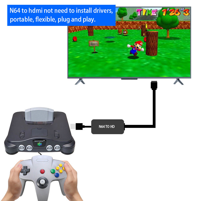 N64 to HDMI Converter Adapter for Nintendo 64