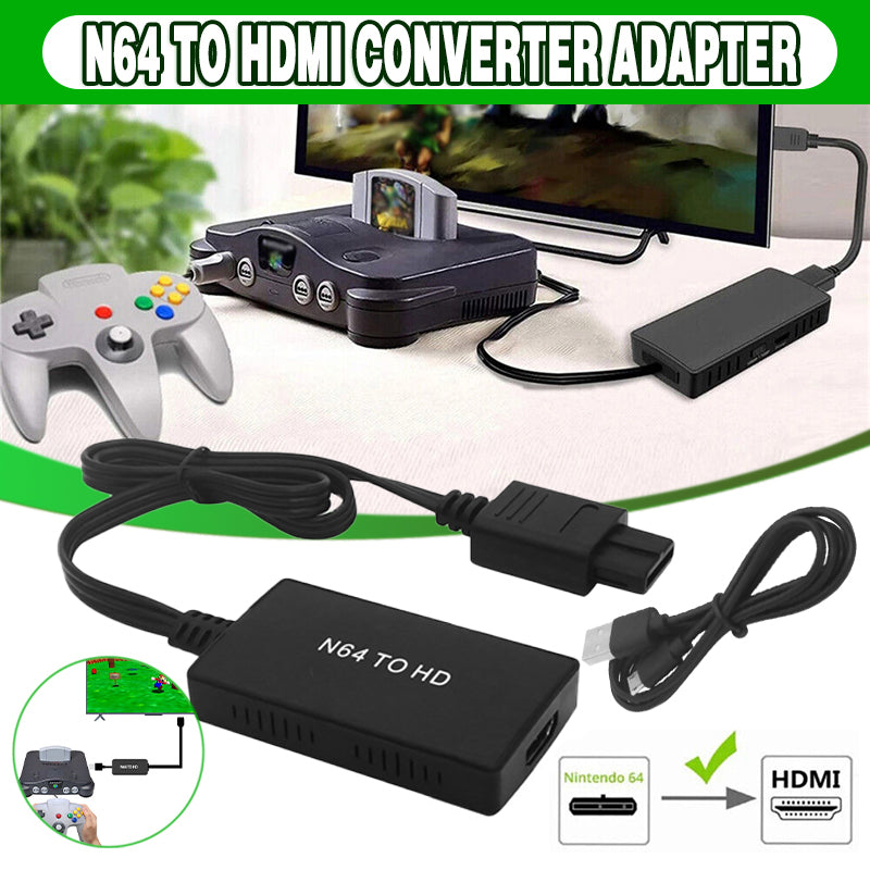 N64 to HDMI Converter Adapter for Nintendo 64