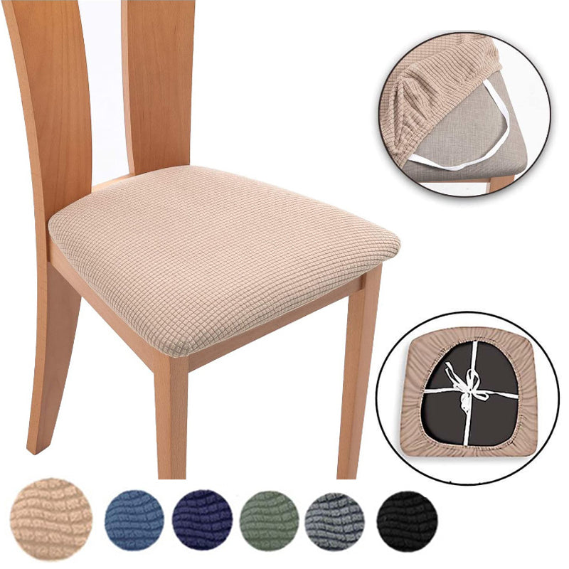 Stretch Dining Chair Seat Covers Removable Washable