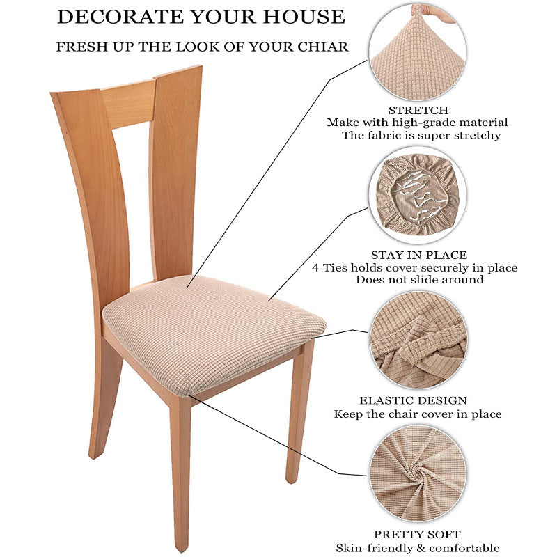 Stretch Dining Chair Seat Covers Removable Washable