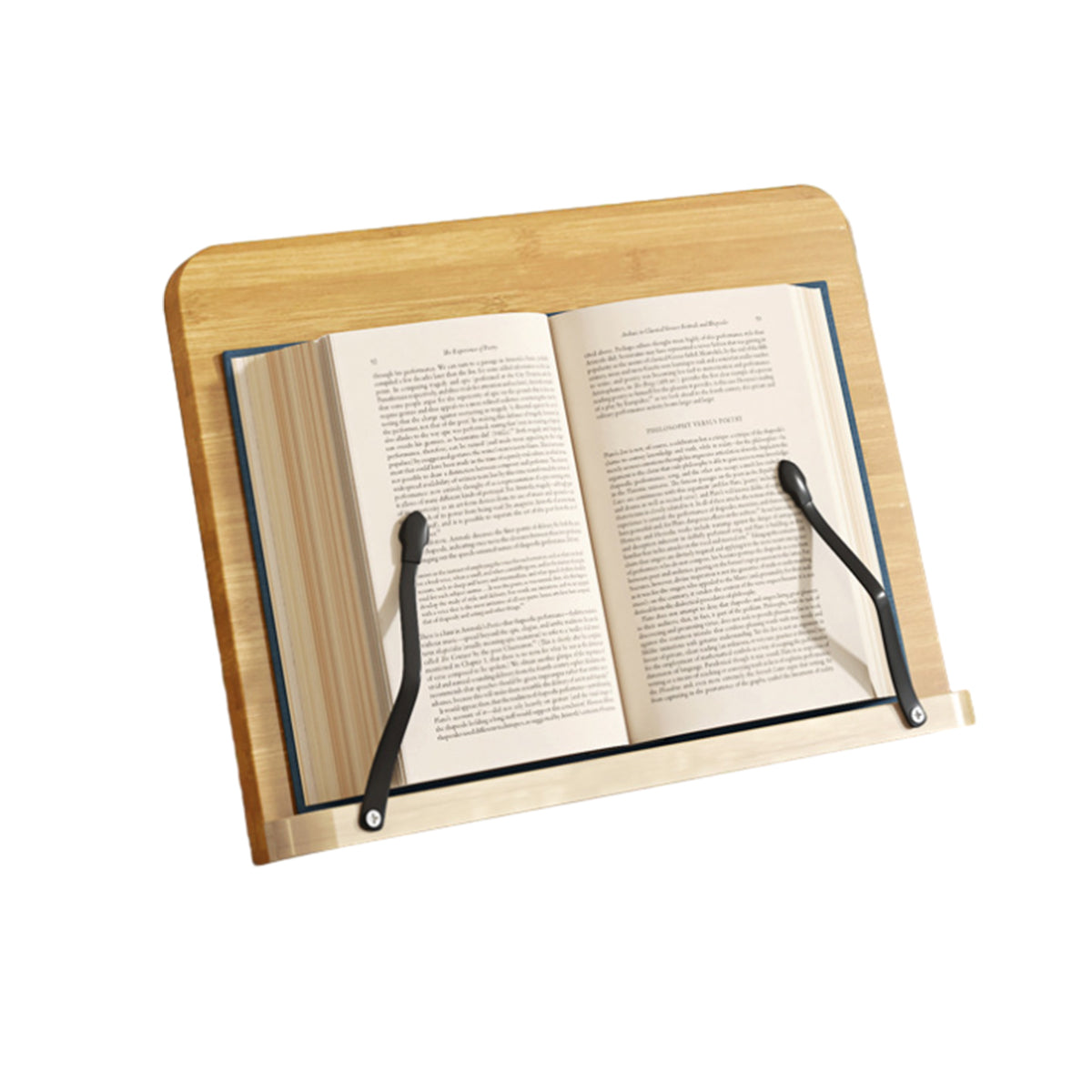 Wooden Adjustable Reading Stand Book Holder with 8 Angles