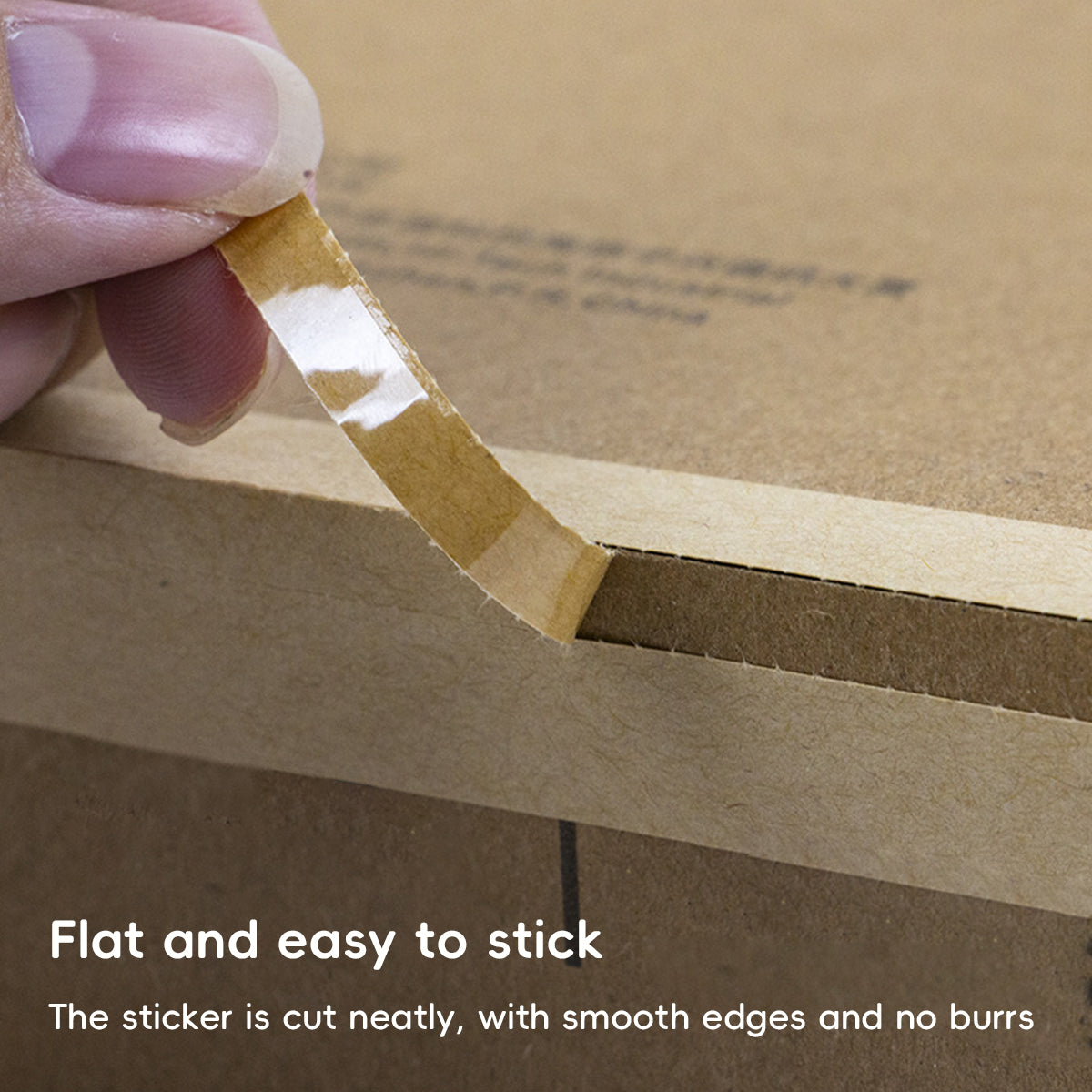 Kraft Paper Box Sealing Labels Easy Tear Strip