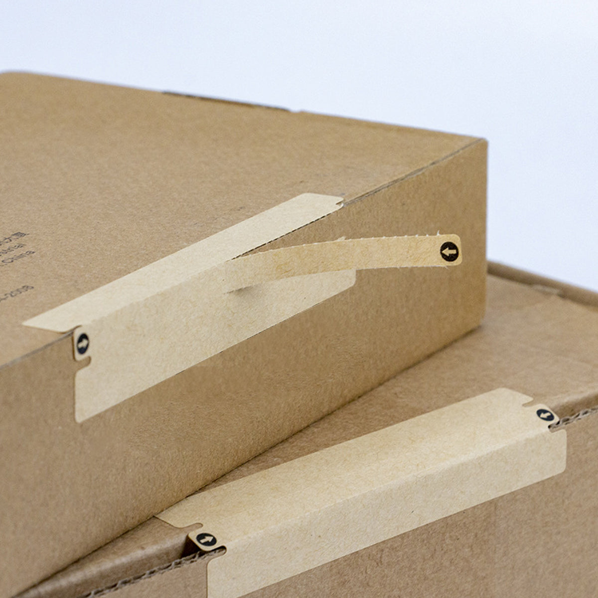 Kraft Paper Box Sealing Labels Easy Tear Strip