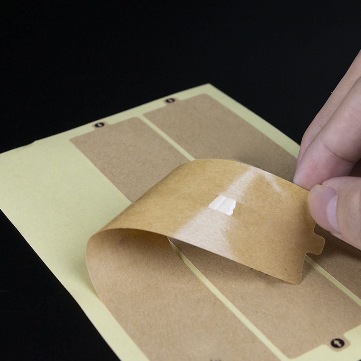 Kraft Paper Box Sealing Labels Easy Tear Strip