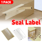 Kraft Paper Box Sealing Labels Easy Tear Strip