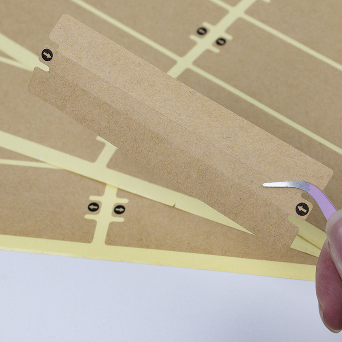 Kraft Paper Box Sealing Labels Easy Tear Strip